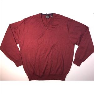 Men's Large Joseph A Bank Sweater V-Neck 100%